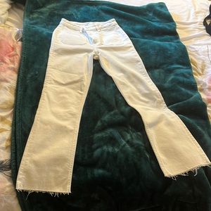 NWOT Zara straight leg white jean